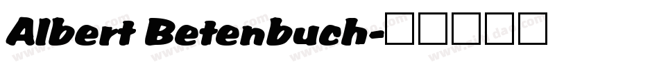 Albert Betenbuch字体转换